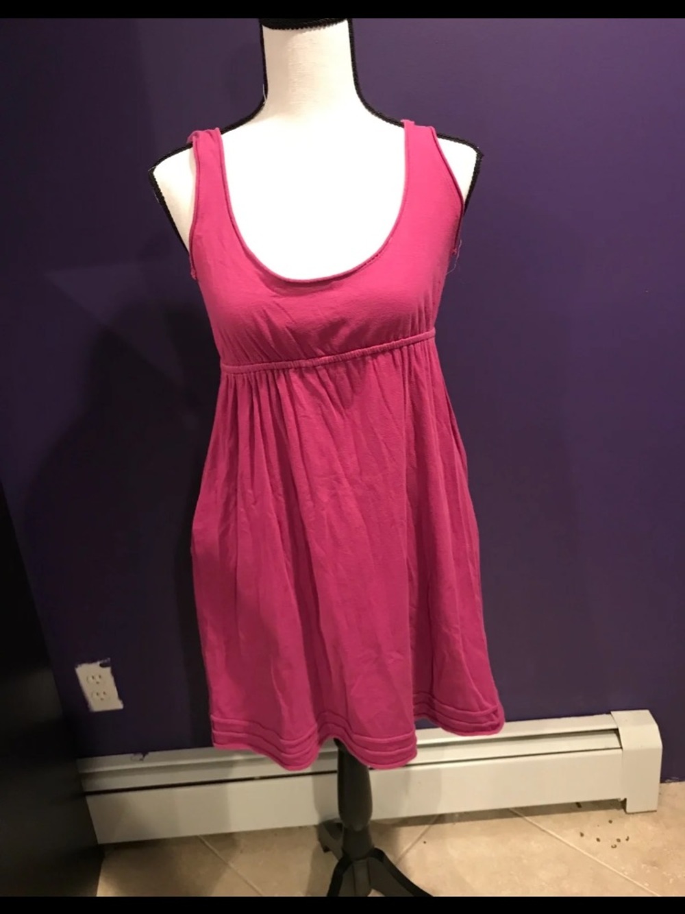 Urban Outfitters Pink Sleeveless Empire-Waist Dress